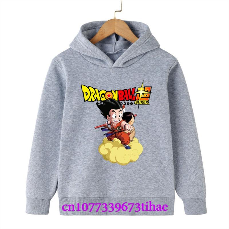 Dragon Ball Spring And Autumn Children Boys And Girls With Hoodies Sweaters Jackets Cartoons  Children's Clothes Baby Clothes