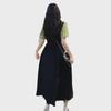 Plus Size Women's French-Style Two-Piece Waist-Slimming Short Sleeve Dress