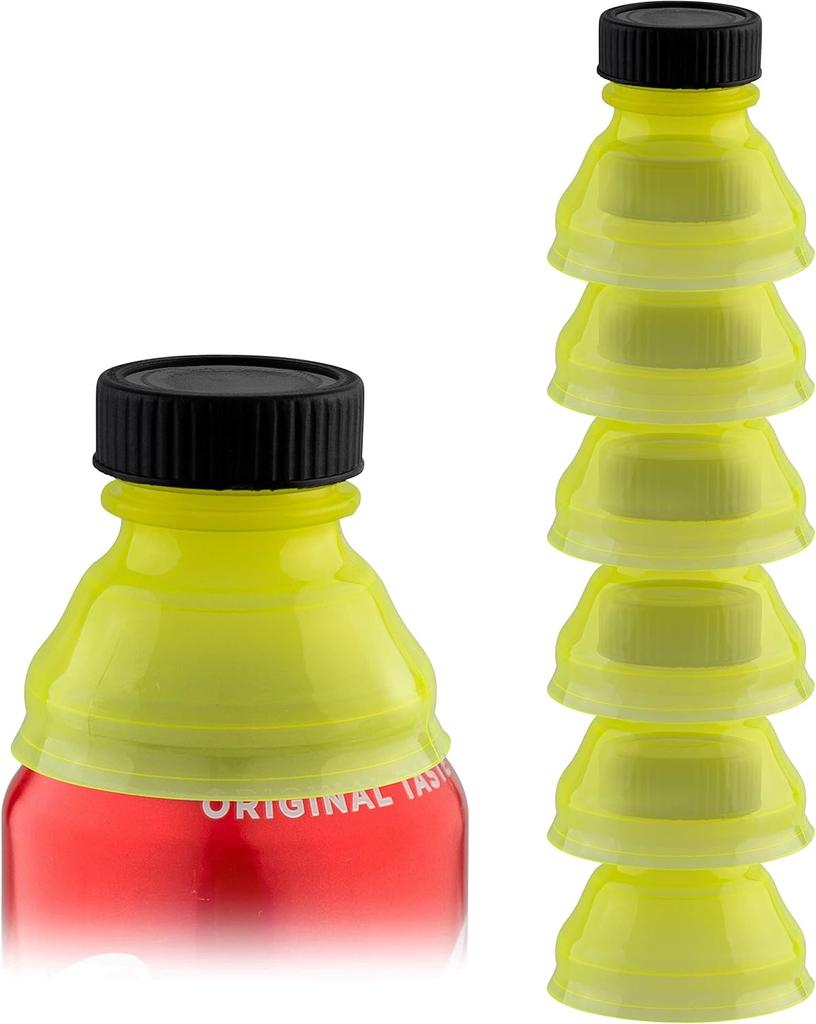 Reusable Soda Can Lids - Spill-Proof, Snap-On Covers for Freshness and Protection, Set of 6 Colorful Can Toppers