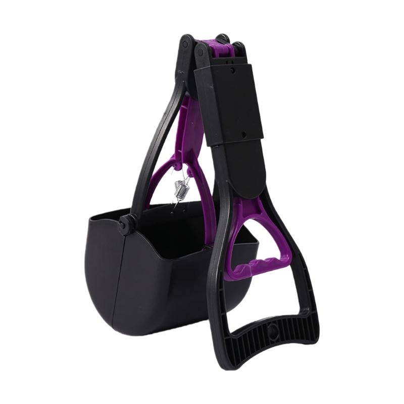 Durability ABS Materials Folded Poop Scooper High Strengths Enduring Folded Compacts Pet Clean Tool фиолетовый