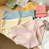 5Pcs Cotton Crotch Solid Color Panties Mid Waist Underwear for Women Soft Seamless Briefs  Gifts