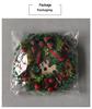Christmas Pine Needle Reindeer Wreath with Colored Balls and Bow – Wooden Door Hanging Ornament