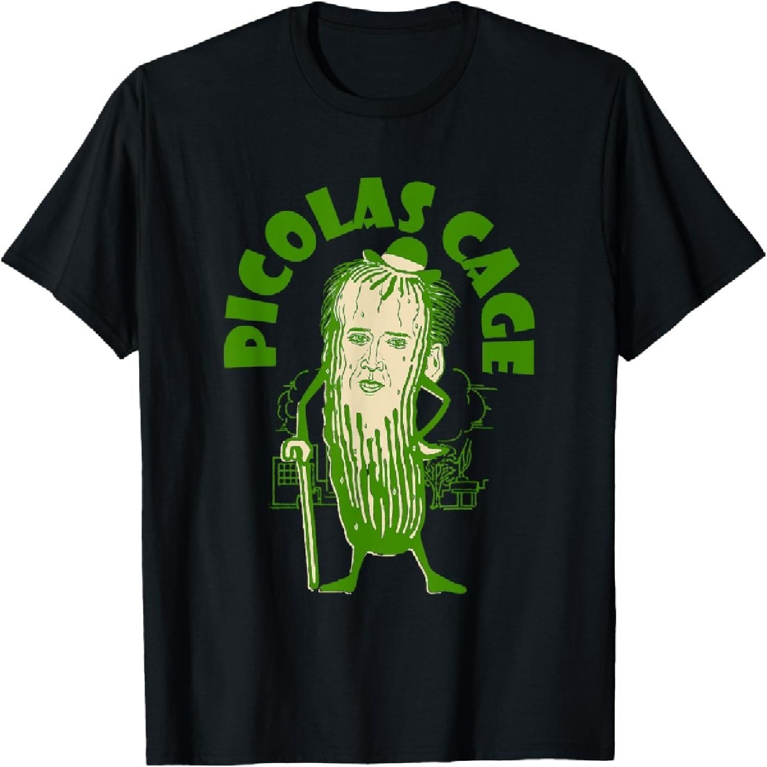 Picolas Cage Funny celebs Meme Cucumber Pickle Cute T-Shirt S