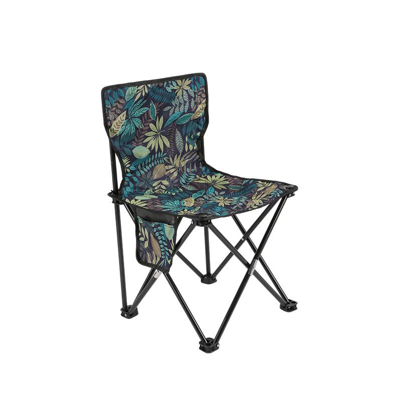 Portable Outdoor Folding Chair with Backrest for Camping and Art Sketching