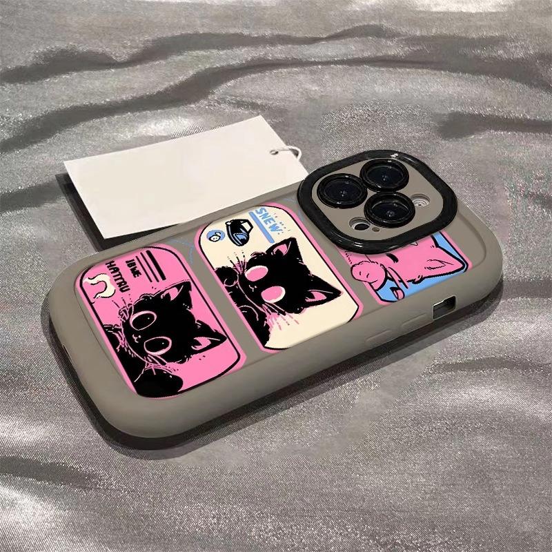 

Рожевий кіт Підходить для чохла для мобільного телефону Apple 15 Iphone14promax Мультяшний 13/8plus Мультяшний 16 iPhone 11