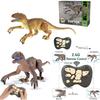 Large Size Remote Control Dinosaur Toy For Boys Wholesale Tyrannosaurus Rex Model With Articulated Joints And Light-up Features Plastic Material