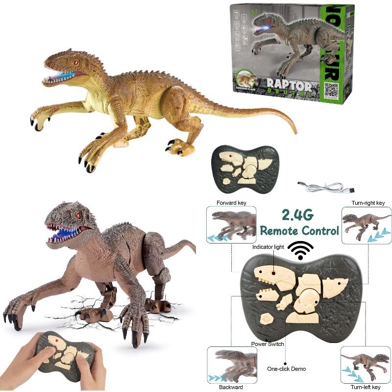 Large Size Remote Control Dinosaur Toy For Boys Wholesale Tyrannosaurus Rex Model With Articulated Joints And Light-up Features Plastic Material