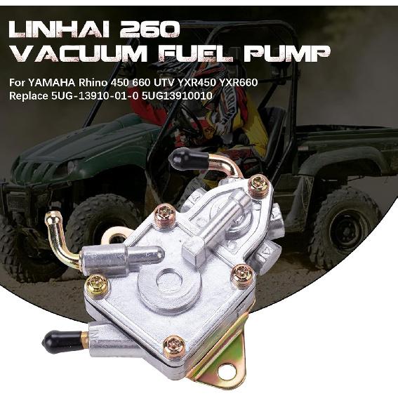 260 Vacuum Fuel Pump for Rhino 450 660 UTV YXR450 YXR660 Replace 5UG-13910-01-0