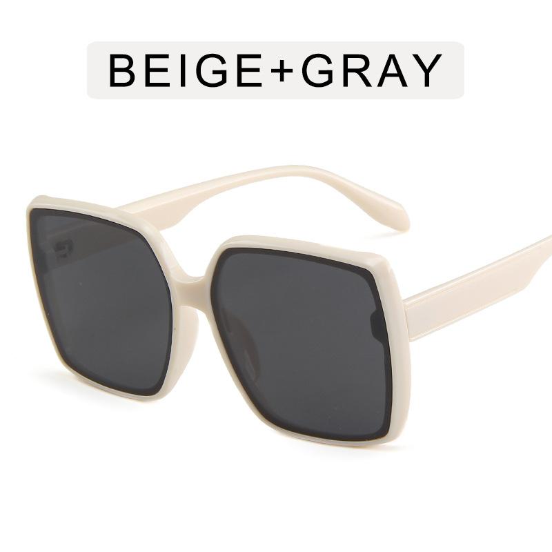 Korean Style Women Sunglasses Fashion Big Frame Square Shape Women's Glasses New Fashion Designer Sunglasses Woman