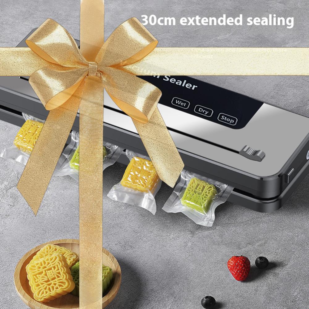 

Food Storage Sealer Touch Button Dry/Wet Built-in Cutter Sealing Vacuum Packaging Machine Food Sealing Machine China Mainland