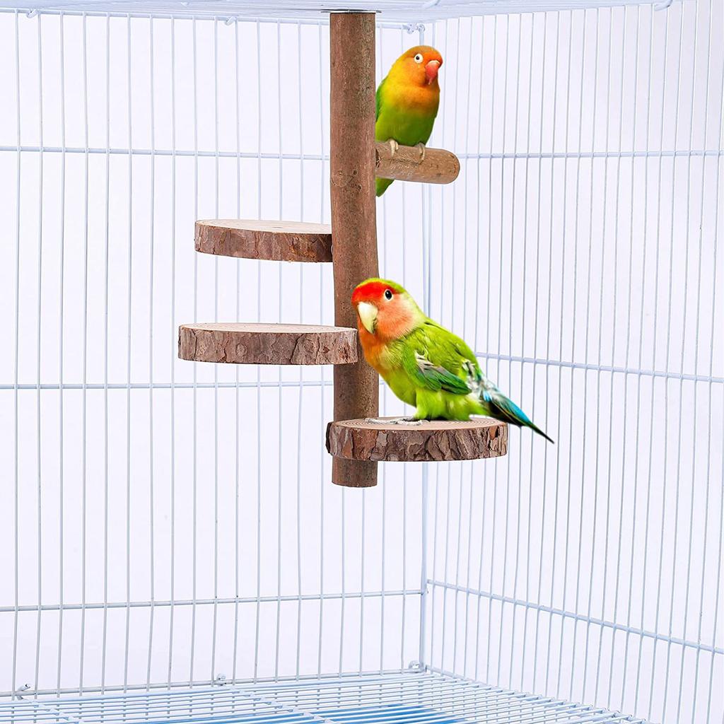 Bird Perch Stand Toy Durable Bird Cage Standing Resting Perches For Parrots Parakeets Birds Lovebirds Finches Climbing Standing
