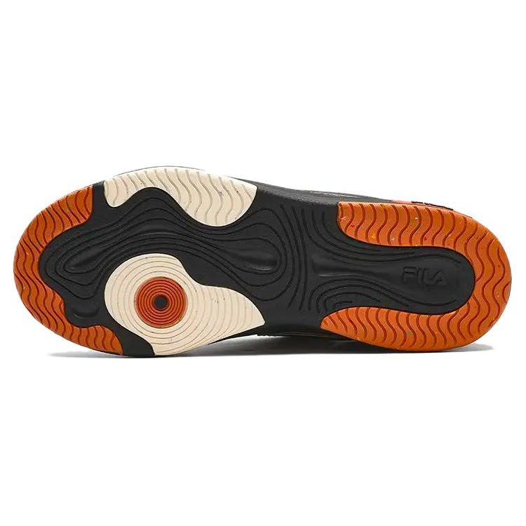 FILA Mix Fabric Synthetic Leather Comfortable Durable Low-Top Sneakers Men sneakers Black F12M344201FBA