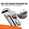 SucceBuy Pipe Wrench Aluminum Straight Pipe Wrench Adjustable Plumbing Wrench High Strength Jaw & Ergonomic Handle Automotive