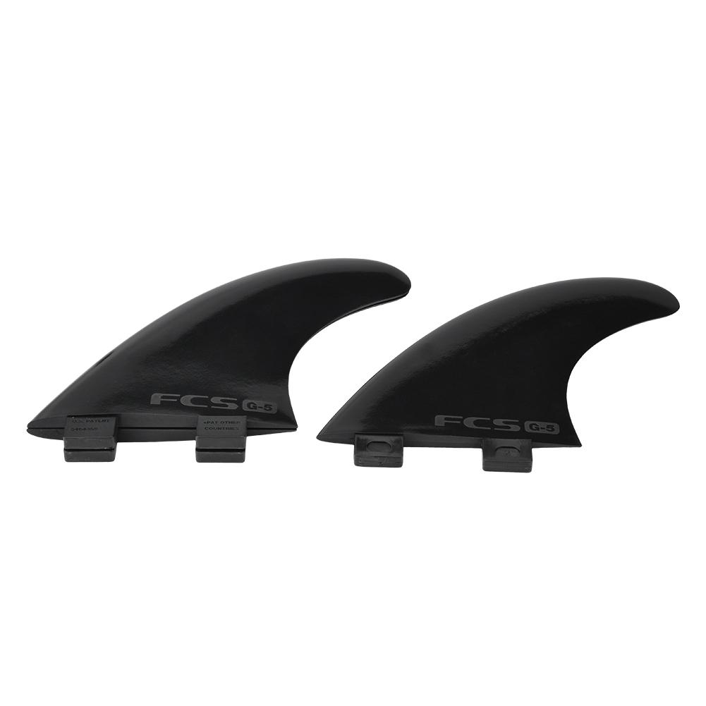 Tri Fin Thruster Set Nylon Plastic Surfboard Fins FCS Single Head Fins Surfboard G5 (Black)