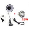 E27 UVA+UVB 220V Reptile Heating Lamp Deck Holder Tortoises Basking Bulb Turtle Light Clip Thermometer Hygrometer Lizard