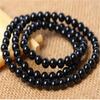 Bracelet en Tourmaline Noire Naturelle et Quartz 6mm pour Femmes Hommes Chance Beauté Cadeau Cristal Énergétique Pierre 108 Perles Brins à Breloques AAAAA