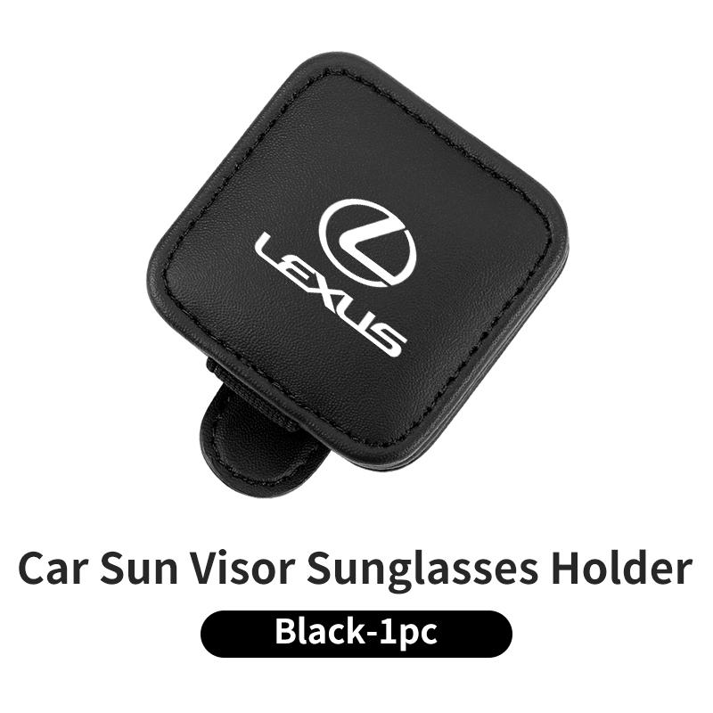 

Car Visor Glasses Clip Leather Sunglasses Holder Card Clip Accessories For Lexus UX250h RX450h CT200h RX400h NX300h RX350 RX300
