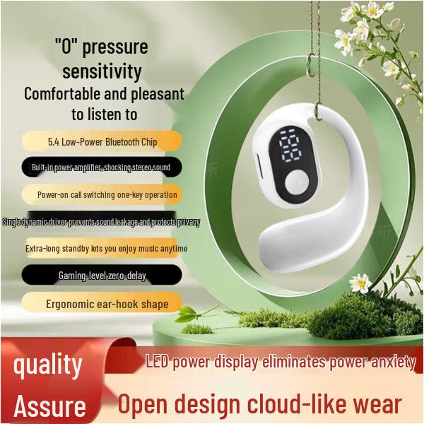 Wireless Bluetooth 5.4 Ear-Hook Headphones for Sports & Gaming - Compatible with Apple, Huawei, Vivo, Xiaomi, OPPO