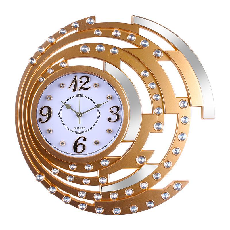 Retro Home Decoration Wall Clock Frame Digital Three-dimensional Design Precise Scanning Quartz Clock Hollow Exquisite Clock