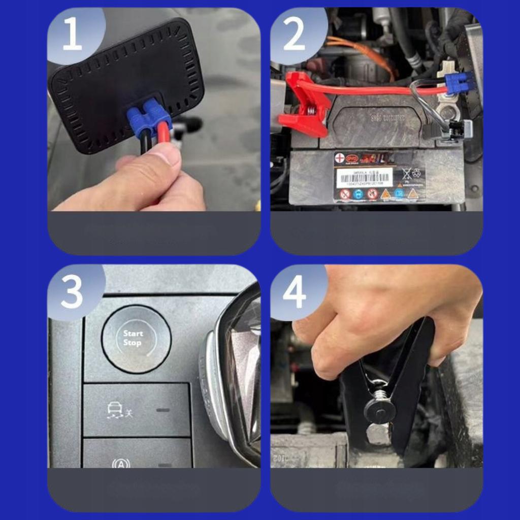 Jump Starter 4in1 Booster Car Starter Compressor Powerbank