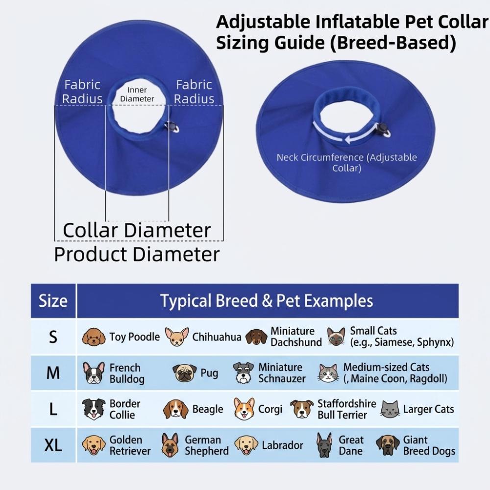 Waterproof Dog Neck Guard Multi Sizes Pet Head Guard Pet Recovery Cover Household Pet Use