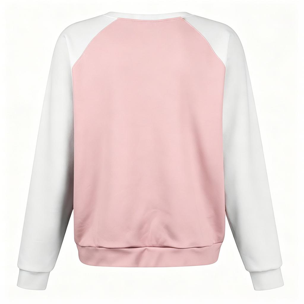 Women's Casual Long Sleeve Loose Fit Sweatshirt for Everyday Wear