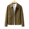 Casual Jacket Jacket Men's Spring and Autumn High-end Sense Loose Short Lapel Men's Top