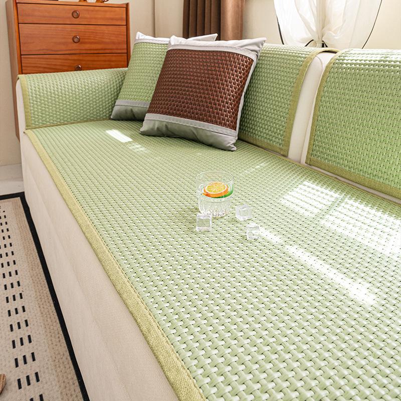 

Summer Rattan Sofa Cushion New Cool Sofa Mat Seat Cushion Summer One-Piece Sofa Cover 70*70cm