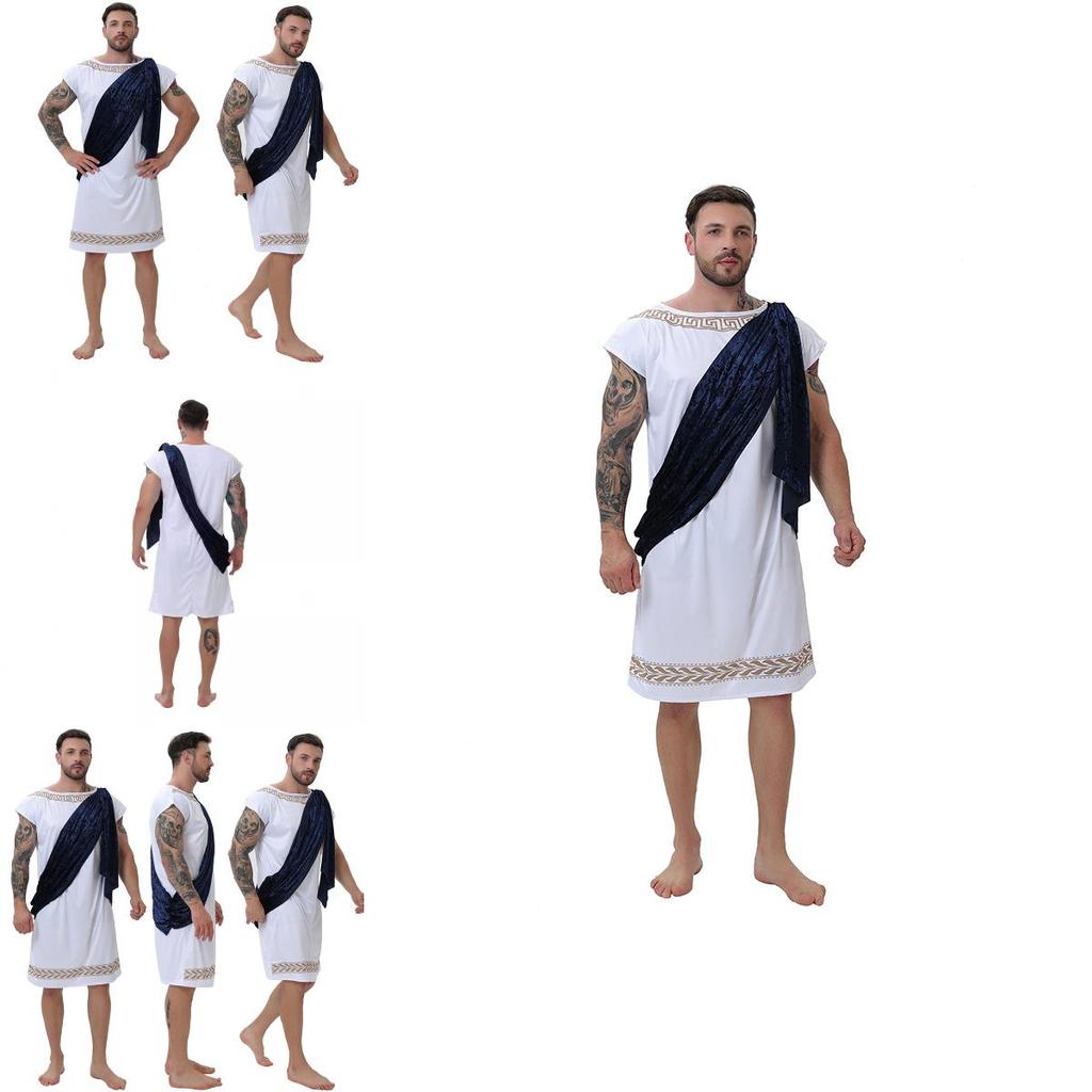 Halloween Roman King Costume For Women Cosplay Medieval Greek Warrior Dress For Stage Performance
