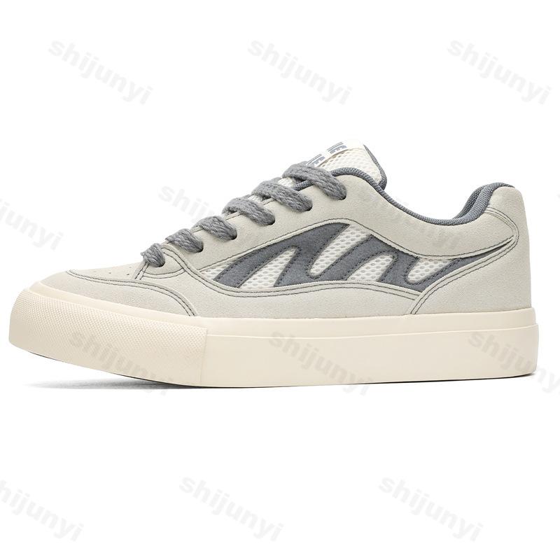 Fashion Men's Shoes Fashion Trend Versatile Casual Flat Shoes Spring 2025 Thick Soled Height Increasing Sports Lace-up Chunky Sneakers