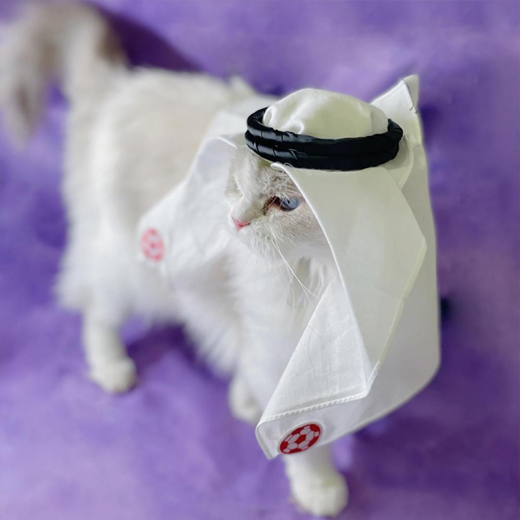 Pet Head Wrap Middle Eastern Animal Outfit Decorative Puppy Bandanas For Costume Cosplay Party Daily Gathering Outdoor Home