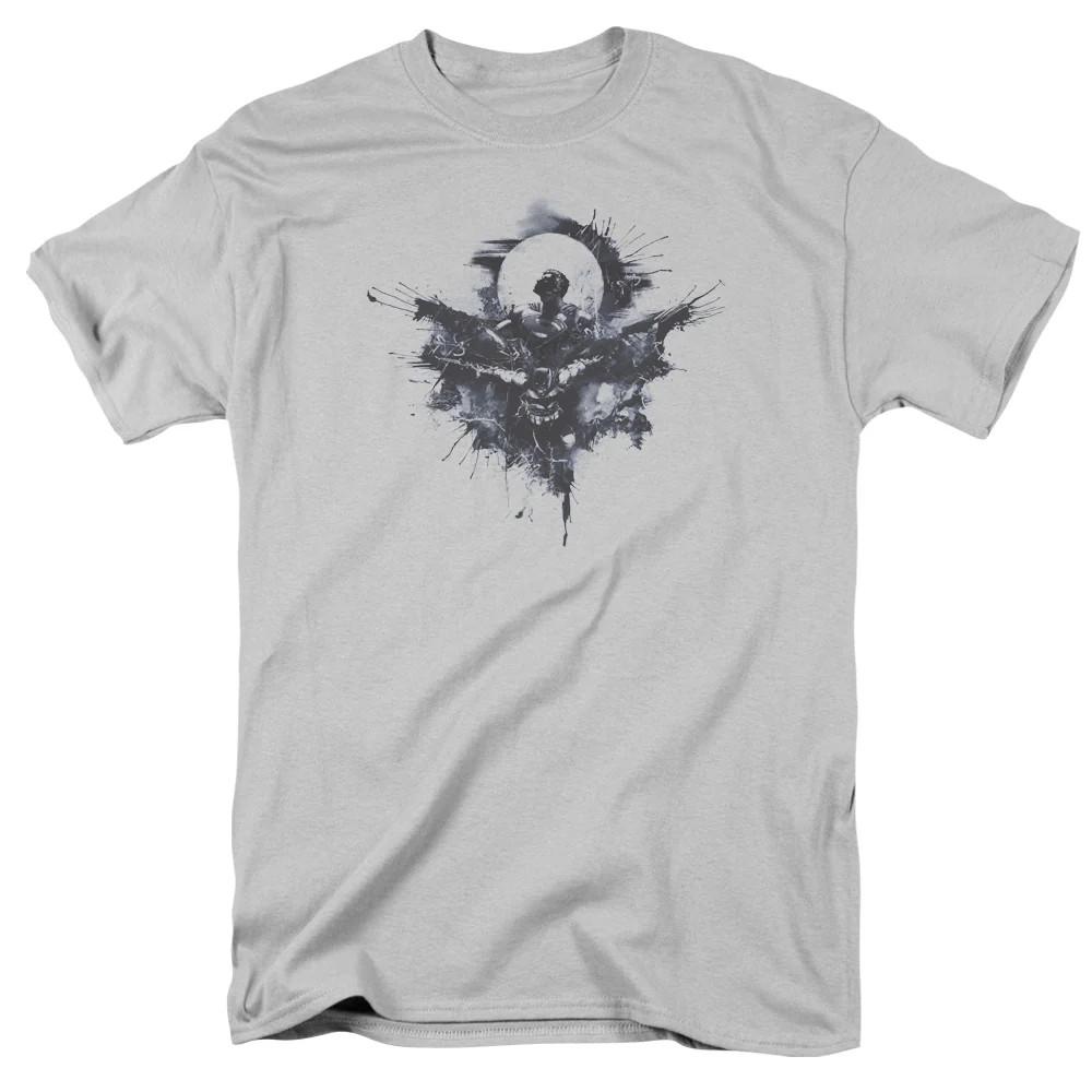 

Бэтмен против Супермена Брызги Мужская Футболка Серебристая Официально Лицензированная 4XL