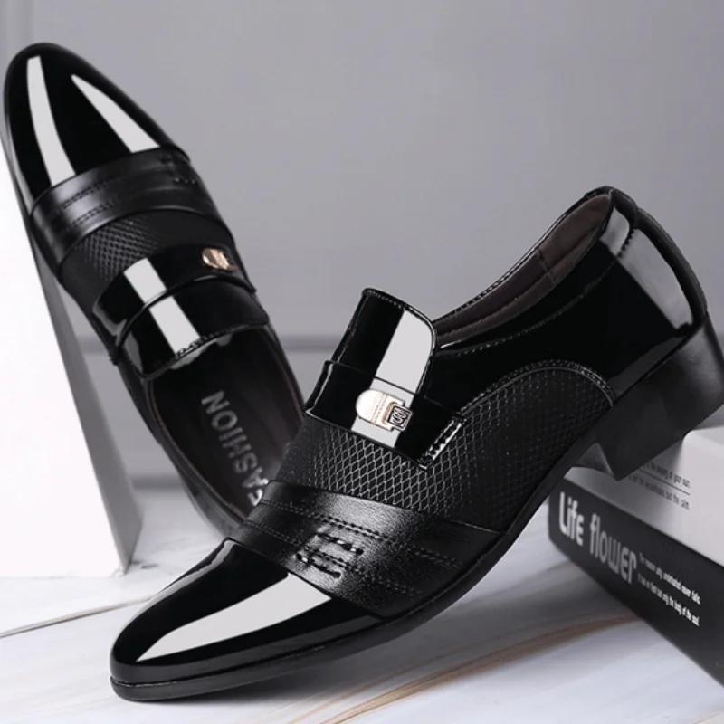 Men Classic Business Dress Men Shoes Fashion Party Office Formal Oxfords New Men Loafers Zapatos De Cuero