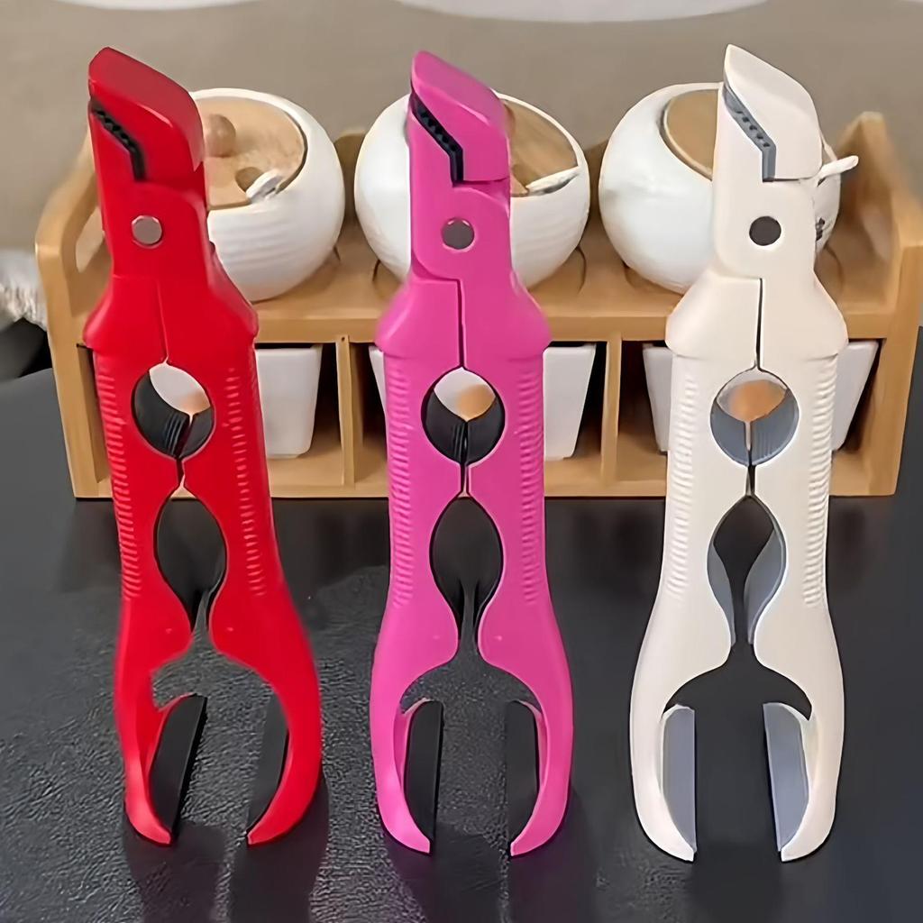 Pan Gripper Anti-Scalding Non-Slip Tongs Hot Bowl Dish Plate Gripper Holder for Microwave Oven Kitchen Stove Top Grill Baking