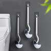 Japanese-Style Non-Slip Long Handle Toilet Brush, Wall-Mounted for Bathroom Corner Cleaning