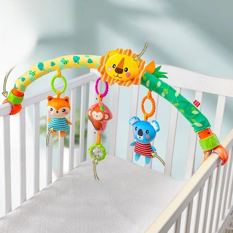 Infant Stroller Attachment With Sound And Visual Stimulation For Baby Engagement