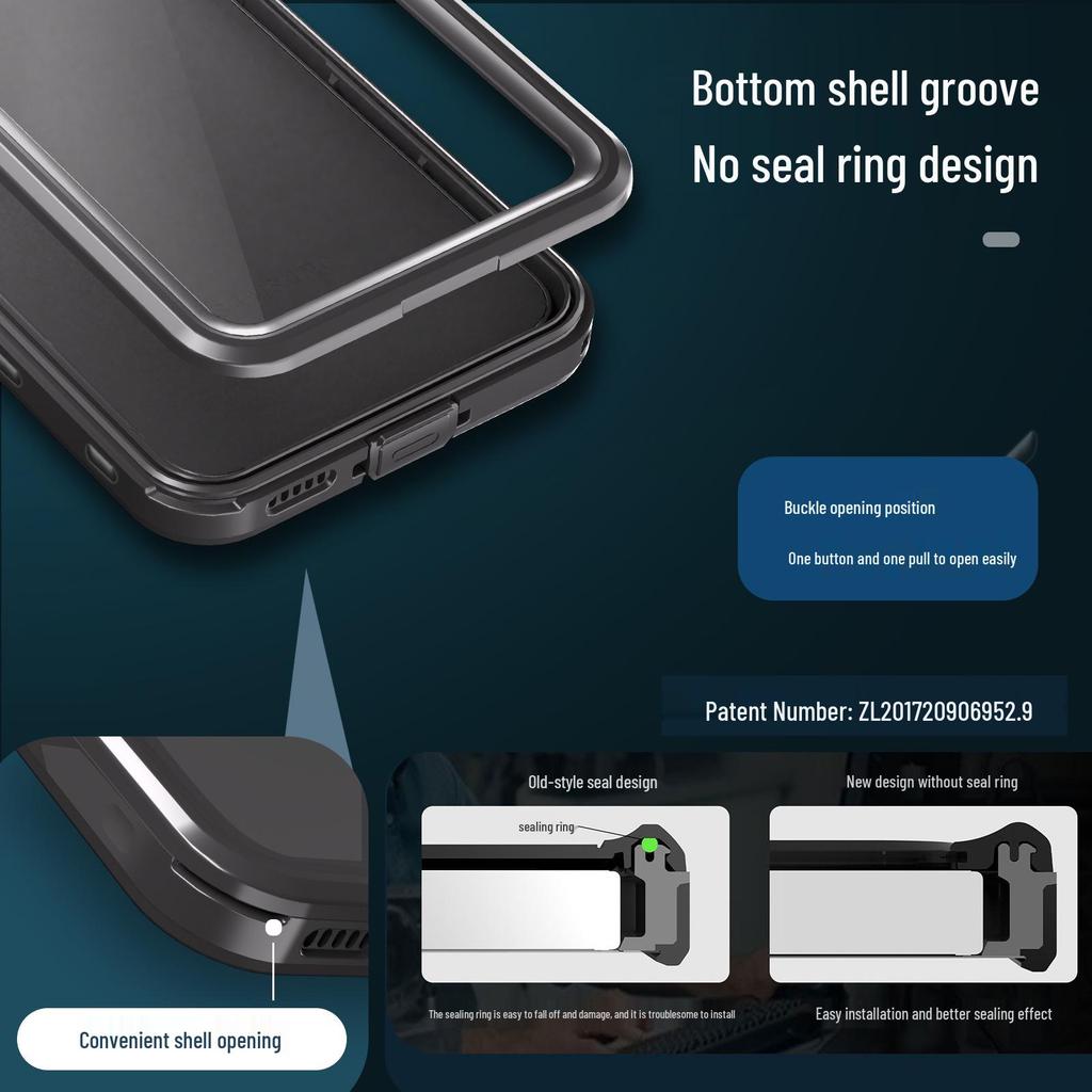 Custodia protettiva antiurto per immersioni per Samsung A55/A25/A54 - Uso all'aperto e sportivo