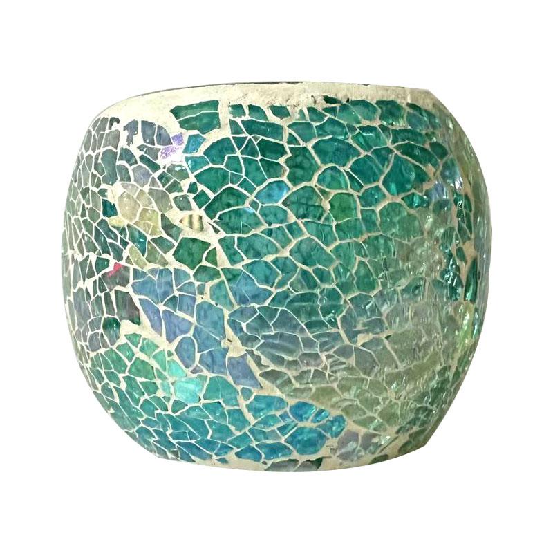 European Style Glass Mosaic Candle Holder, Bar Decoration, Colored Glass Candle Holder Decoration, Creative Candle Cup Ornament