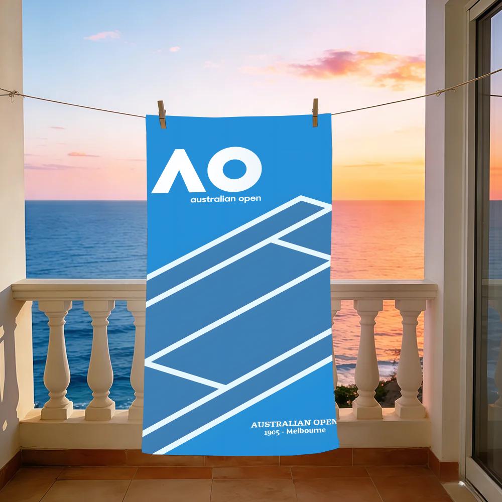 Event A-Australian Open Towel Towel Beach Towel Oversized Quick Dry Towel Absorbent Soft Swim BeachTowels for Men Women