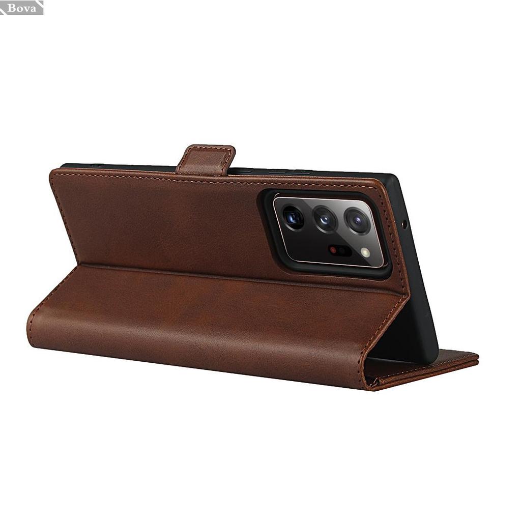 Premium Lederhülle für Samsung Galaxy Note 8 9 10+ 20 Ultra 5G Holster Magnetknopf Brieftaschenhülle Fundas Coque