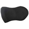 Back Cushion Black Memory Foam 46 x 24 x 11 cm