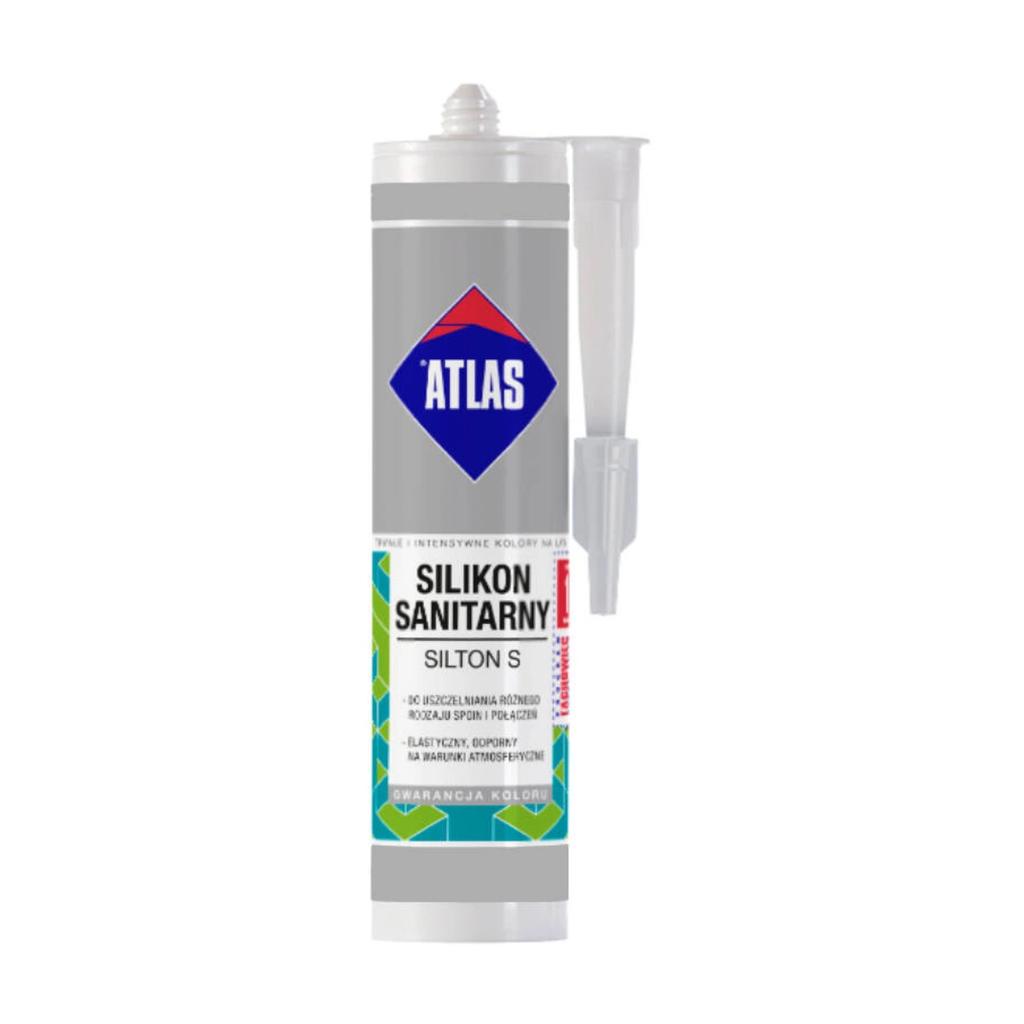 Silikon Sanitarny Atlas Silton S Jasnoszary 034 280Ml
