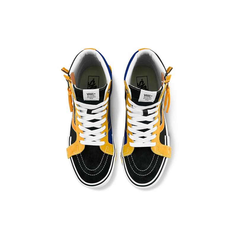 Vans Sk8 Hi Reissue Cap Skate Shoes Black/Yellow Vans VN0A3WM15FG