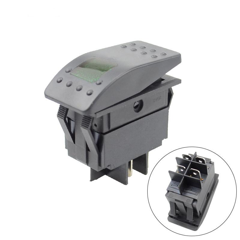1PCS Self-locking 12V/220V Modified RV Yacht Switch Boat Rocker Switch Headlight Switch