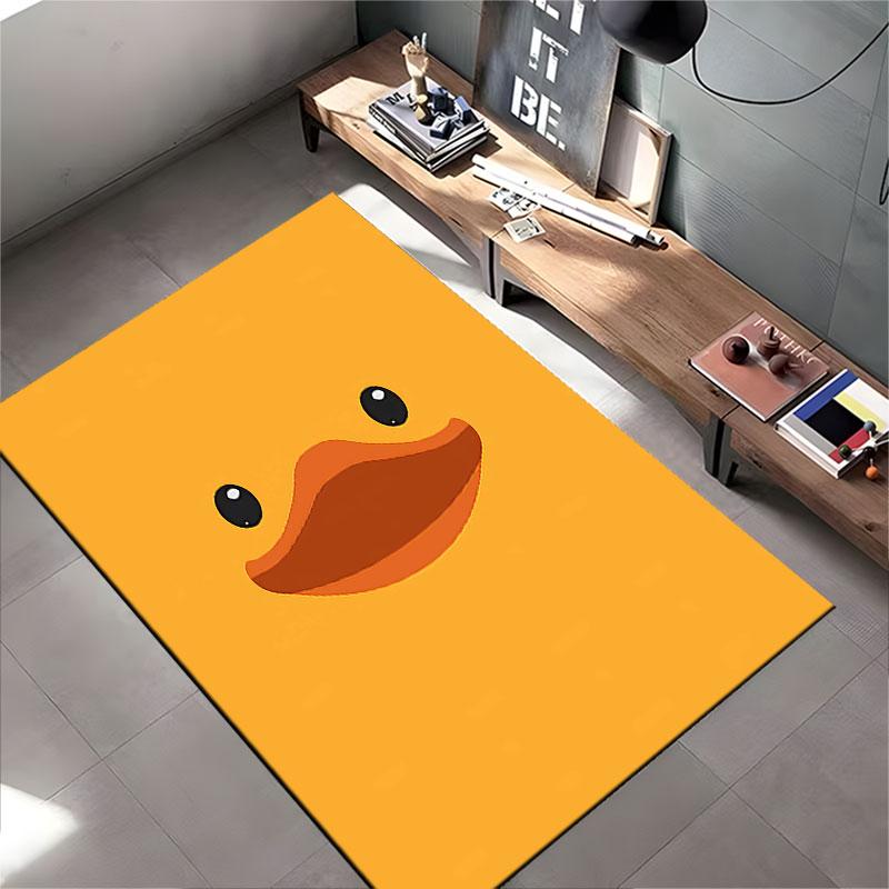 Cute Cartoon Duck Face Carpet Suitable As a Non-slip Mat for the Living Room or Bedroom Sofa