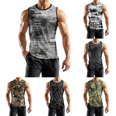Men's Fashion Printed Sports Casual Sleeveless Vest