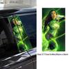 1pc/2pcs Green Film Characters Anime Car B-pillar Stickers Auto Cover Scratches Waterproof Sunscreen Vinyl Decals Decoration