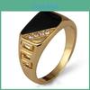Premium Quality Men's Alloy Hollow Crystal Finger Jewelry In Timeless Vintage Design