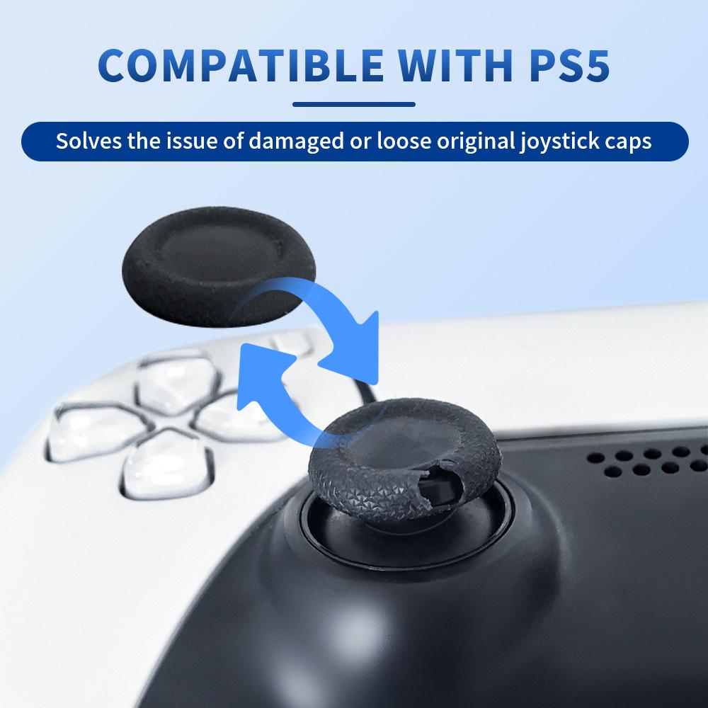Easy-Install Joystick Caps for PS4/PS5 Controllers: No Disassembly Required