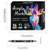 6/12-Pack Dual-Tip Acrylic Markers (With Soft Brush Tip) — Acrylic Paint Pens, Ideal For Calendars, Planners, And Card Making